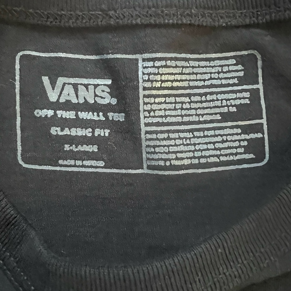 Vans Men's Classic Black Tee - Picture 3 of 3